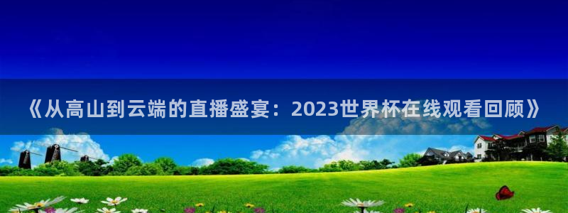 美国世界杯：《从高山到云端的直播盛宴：2023世界杯在线观看回顾》