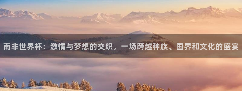 世界杯转播表：南非世界杯：激情与梦想的交织，一场跨越种族、国界和文化的盛宴